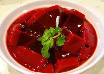 火锅涮煮菜品-鲜鸭血